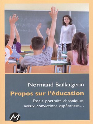 cover image of Propos sur l'éducation